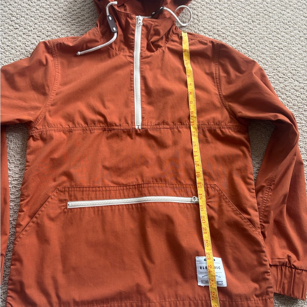 Orange Hooded Anorak Pullover Jacket - Picture 10 of 12